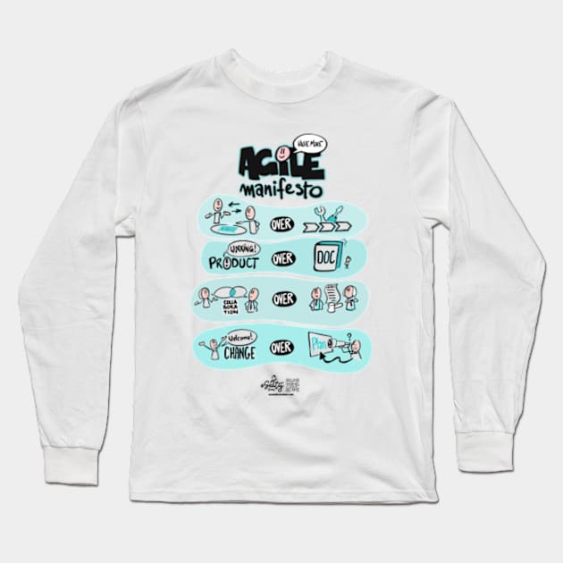 Agile Manifesto Long Sleeve T-Shirt by eSeaty